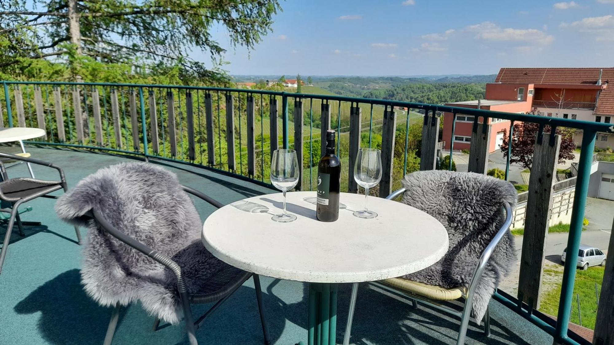 Glanz Und Gloria Weingartenapartment An Der Kellerstrasse, Viele Buschenschaenke, Sehr Ruhige Lage, Herrliche Aussicht! Leutschach Ngoại thất bức ảnh